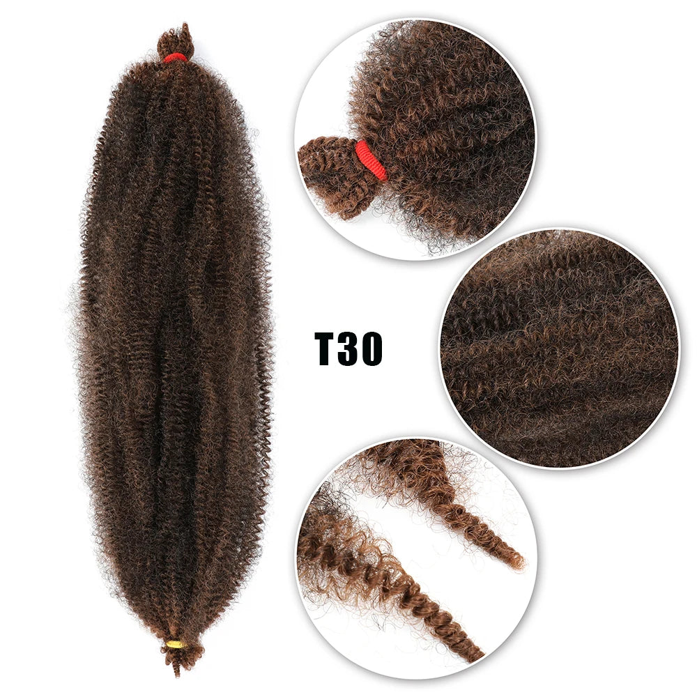 Afro Kinky Marely Braiding Crochet Hair Springy