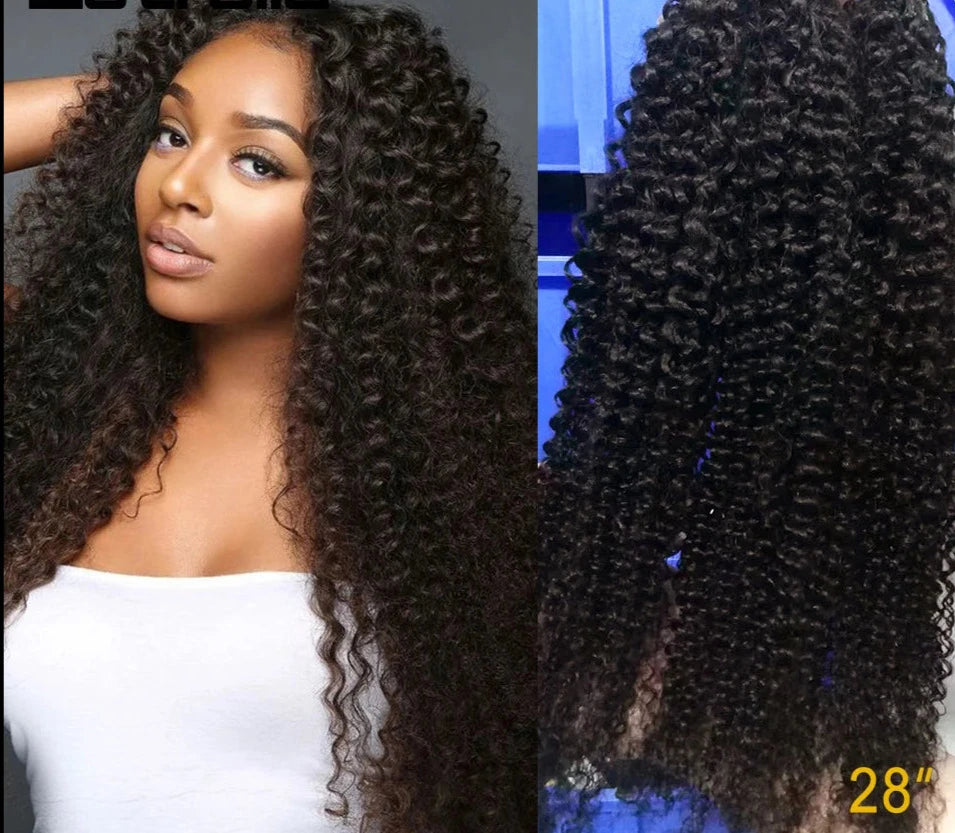 1/3/4 Kinky Curly Peruvian Weave Bundles 8”-30"