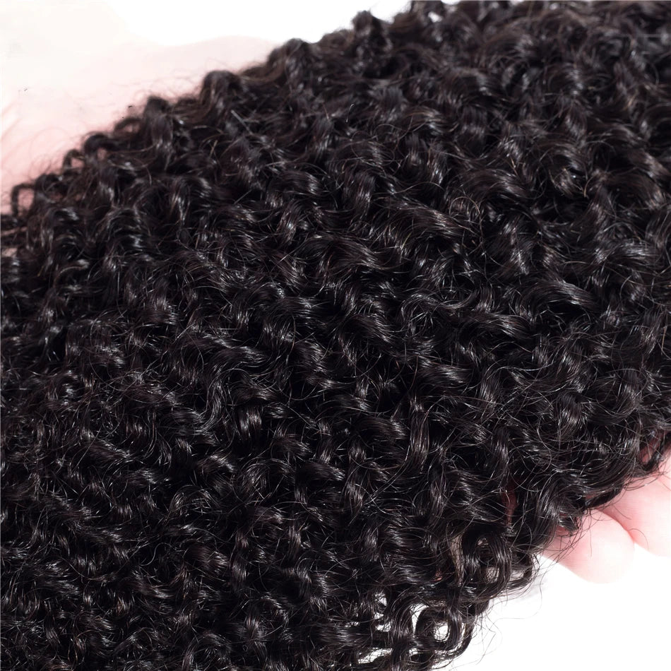 1/3/4 Kinky Curly Peruvian Weave Bundles 8”-30"