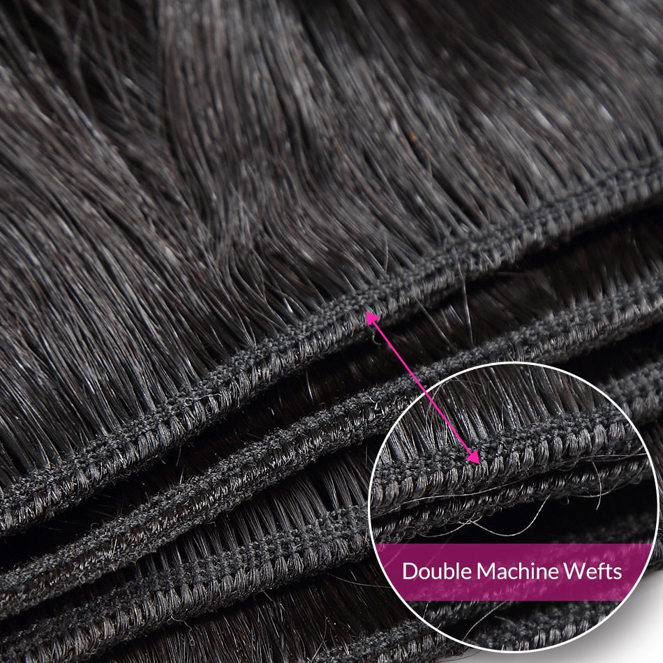 Straight Hair Bundles Brazilian Virgin Human Hair Weaves