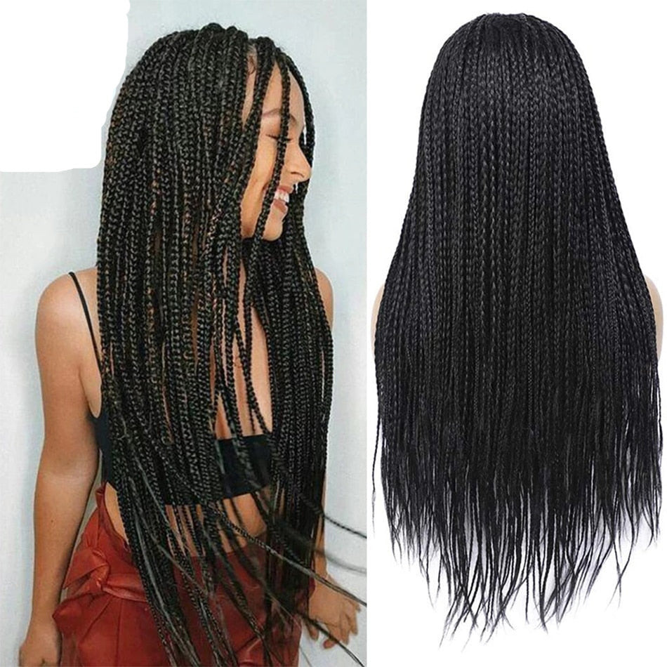 26 Inch Synthetic Hair Box Braided Wigs Long Crochect