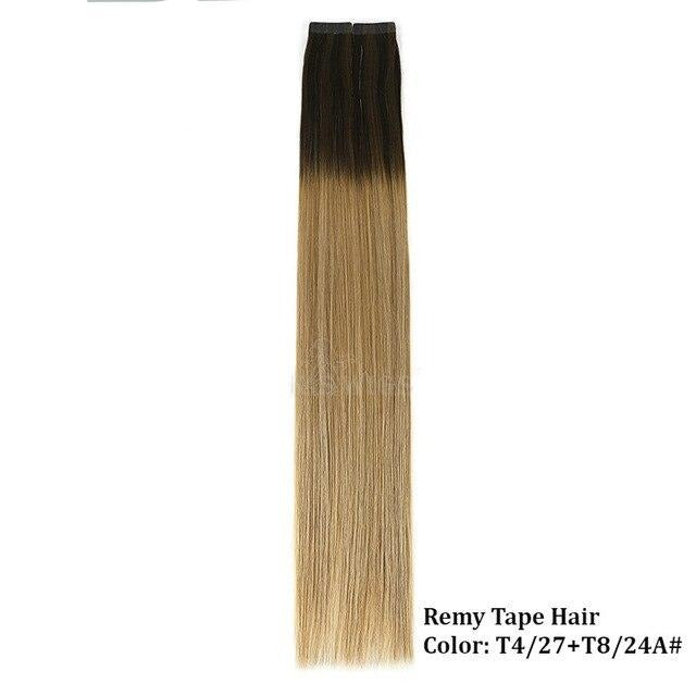 Double Drawn Skin Weft Adhesive Hair Extensions
