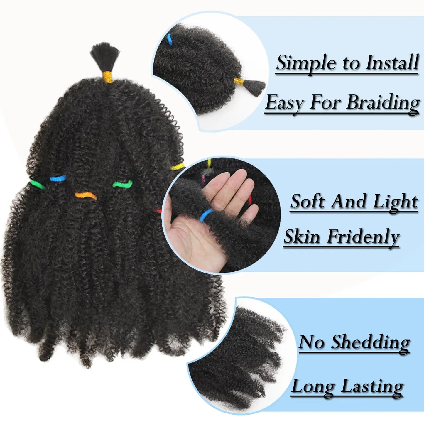 Afro Kinky Hair Spring Twist 12 Inch