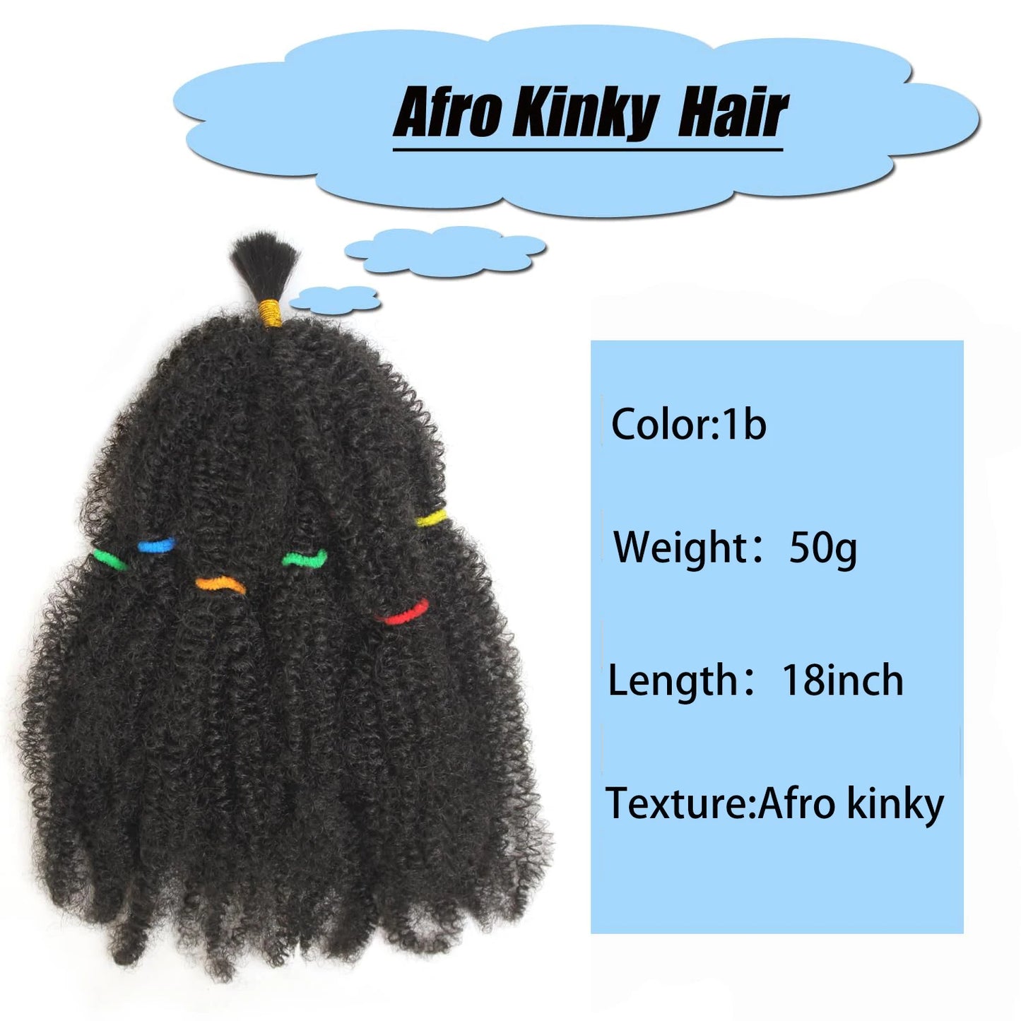 Afro Kinky Hair Spring Twist 12 Inch