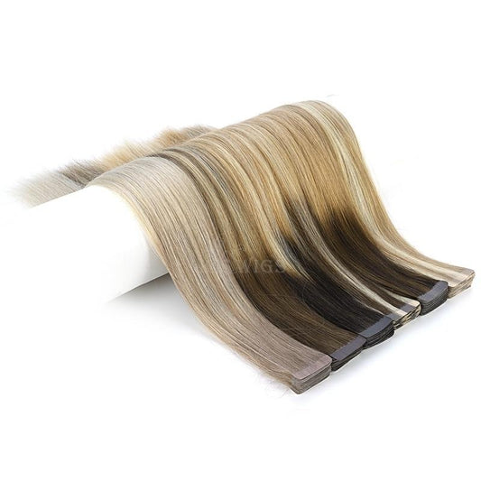 Double Drawn Skin Weft Adhesive Hair Extensions