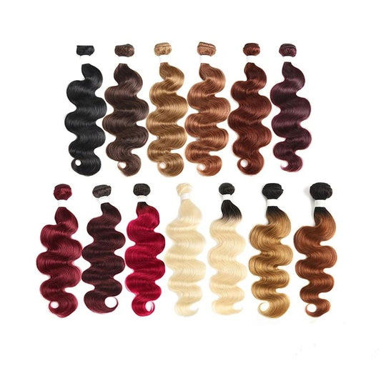 Color Human Hair Body Wave Bundles