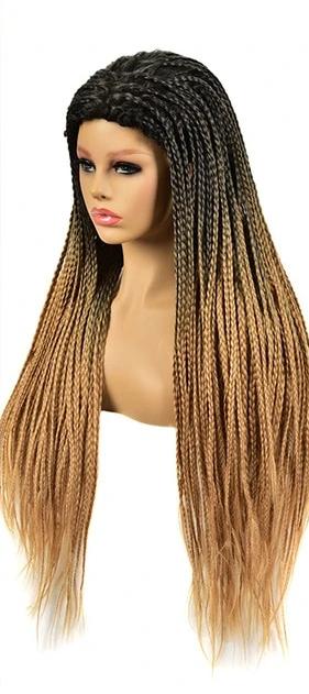 26 Inch Ombre Long Synthetic Box Braided Wigs