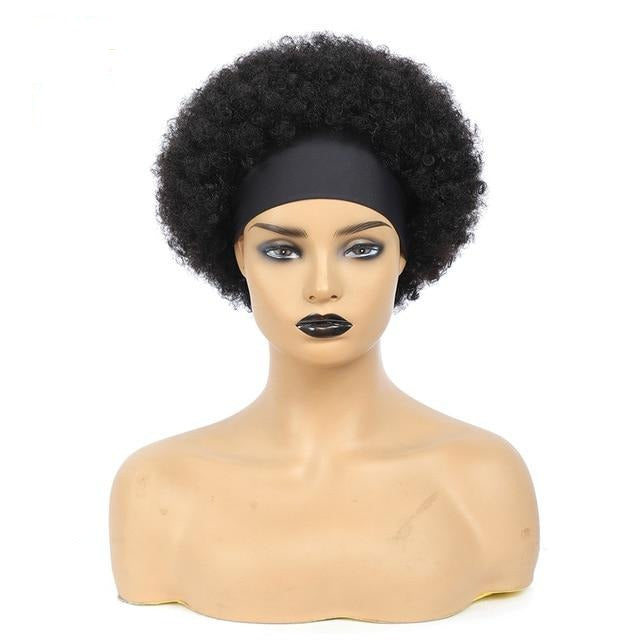 Short Afro Kinky Human Curly Wig Brazilian