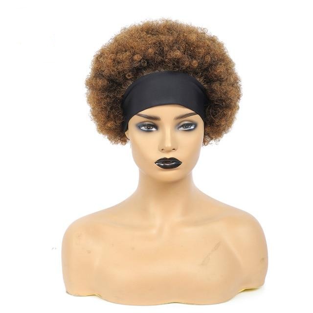 Short Afro Kinky Human Curly Wig Brazilian